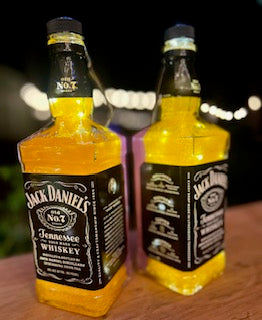 Jack Daniels Orange & Purple Resin Bottle Light