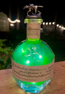 Blanton's Green & Blue Resin Bottle Light