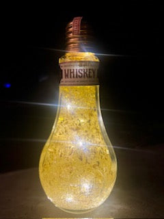 Terramar Brewing & Distilling Whiskey Resin Light Bulb Bottle Light